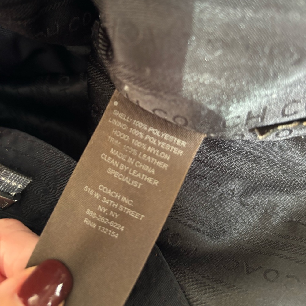 Coach Men’s Black Field Jacket- Size L - Picture 6 of 6